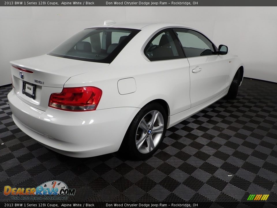 2013 BMW 1 Series 128i Coupe Alpine White / Black Photo #13