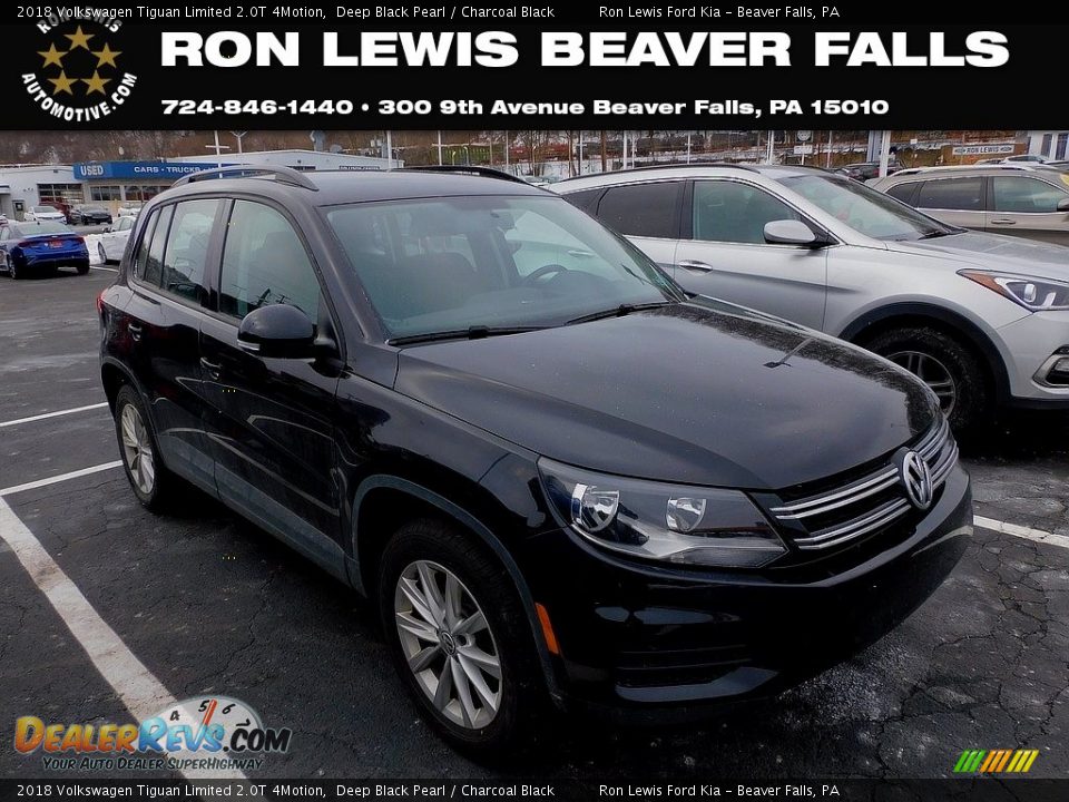 2018 Volkswagen Tiguan Limited 2.0T 4Motion Deep Black Pearl / Charcoal Black Photo #1