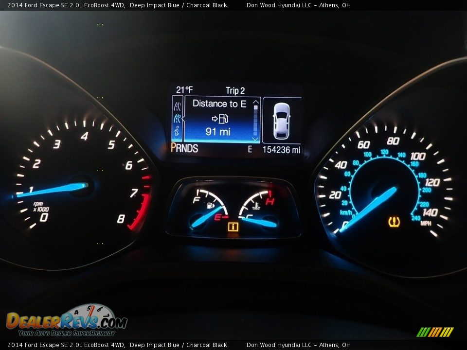 2014 Ford Escape SE 2.0L EcoBoost 4WD Deep Impact Blue / Charcoal Black Photo #30