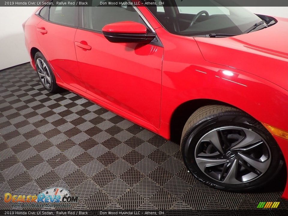 2019 Honda Civic LX Sedan Rallye Red / Black Photo #4