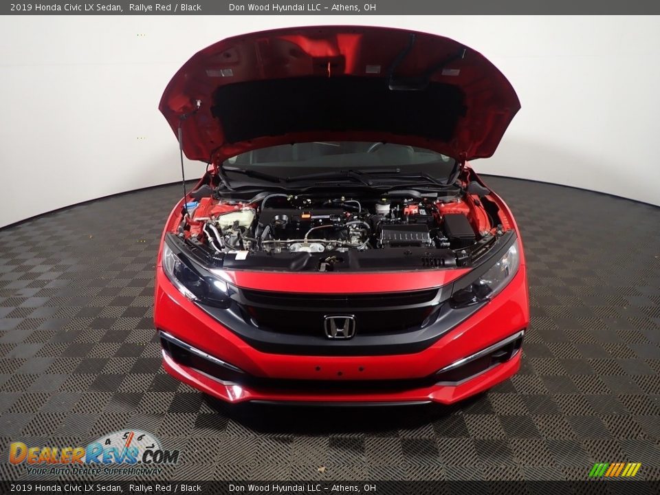 2019 Honda Civic LX Sedan Rallye Red / Black Photo #6
