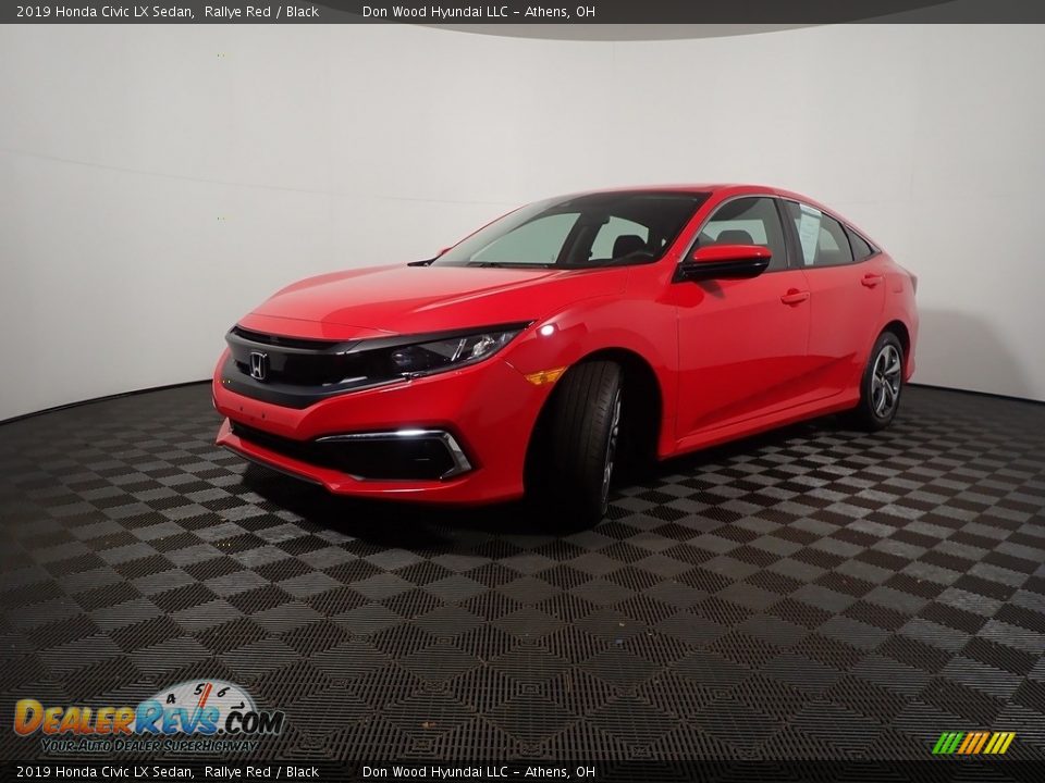 2019 Honda Civic LX Sedan Rallye Red / Black Photo #8