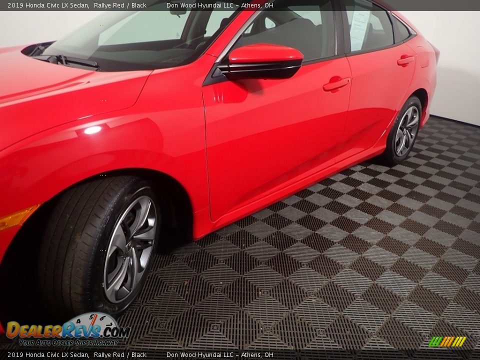 2019 Honda Civic LX Sedan Rallye Red / Black Photo #10