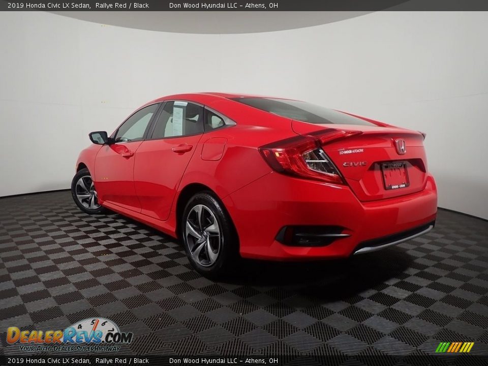 2019 Honda Civic LX Sedan Rallye Red / Black Photo #11