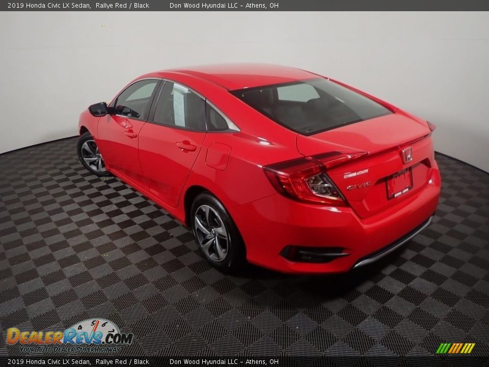 2019 Honda Civic LX Sedan Rallye Red / Black Photo #12