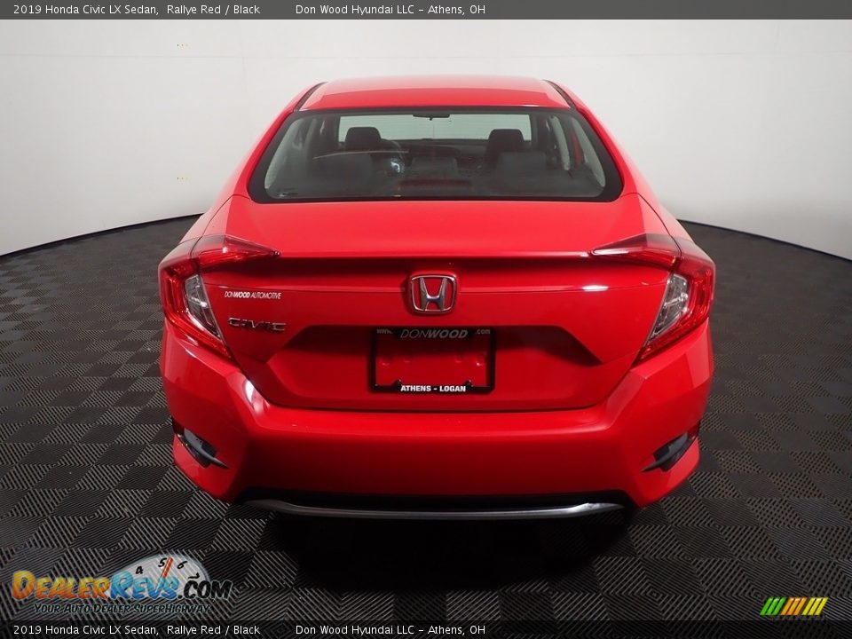 2019 Honda Civic LX Sedan Rallye Red / Black Photo #13