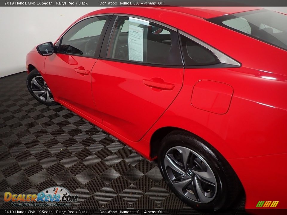 2019 Honda Civic LX Sedan Rallye Red / Black Photo #18