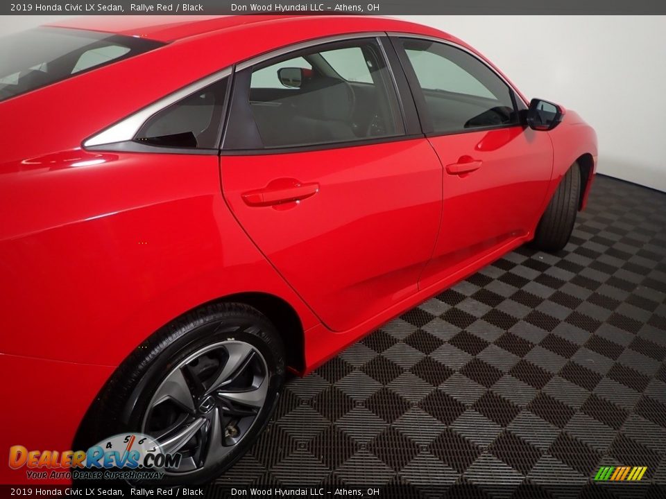 2019 Honda Civic LX Sedan Rallye Red / Black Photo #19