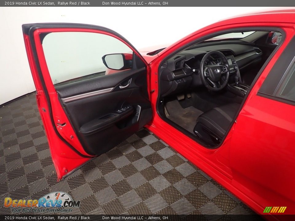 2019 Honda Civic LX Sedan Rallye Red / Black Photo #20