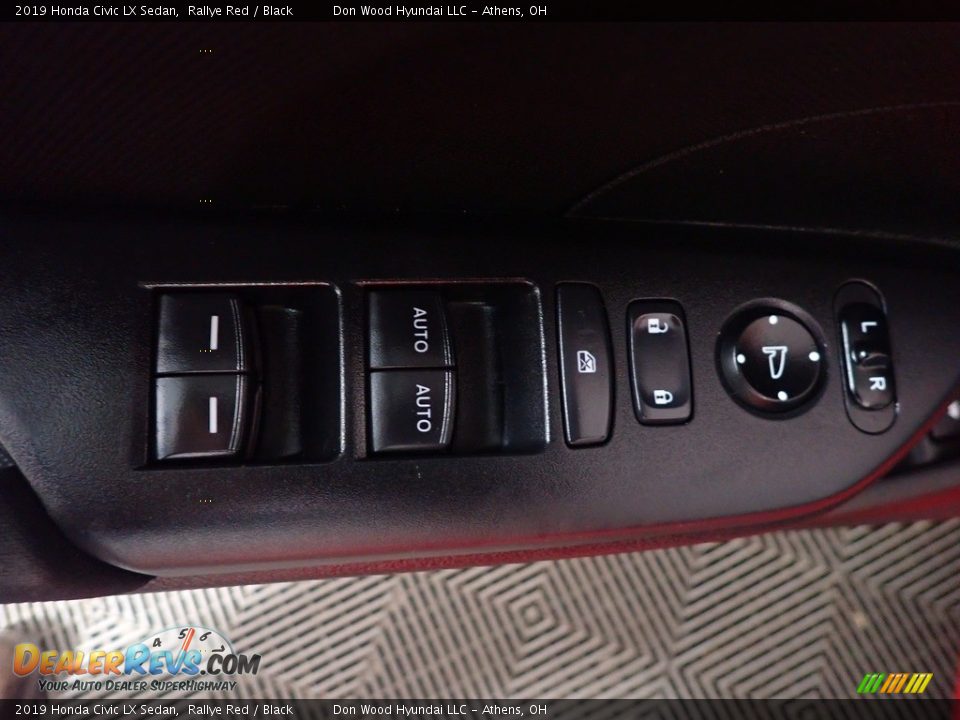 2019 Honda Civic LX Sedan Rallye Red / Black Photo #21