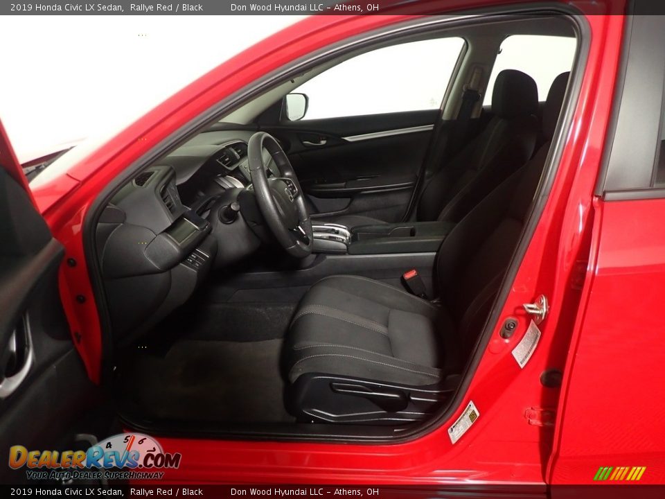 2019 Honda Civic LX Sedan Rallye Red / Black Photo #22