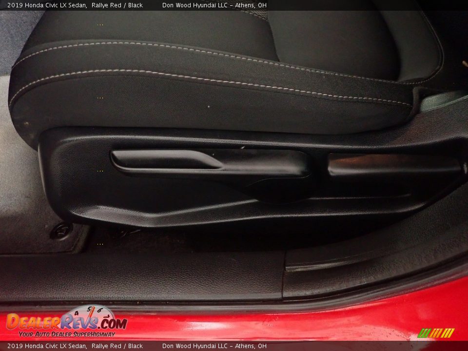 2019 Honda Civic LX Sedan Rallye Red / Black Photo #23