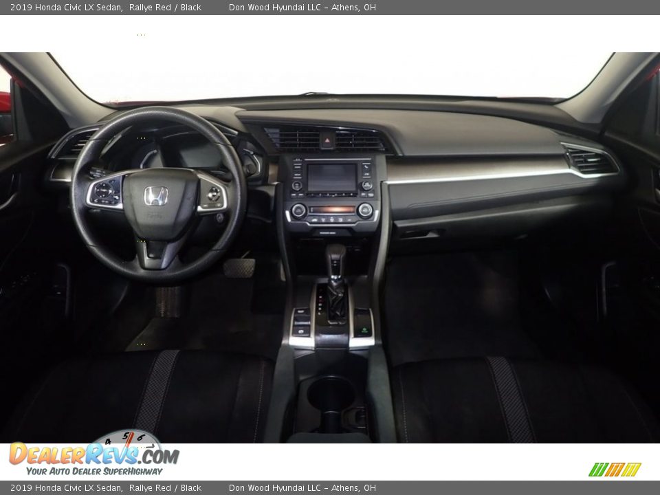 2019 Honda Civic LX Sedan Rallye Red / Black Photo #24