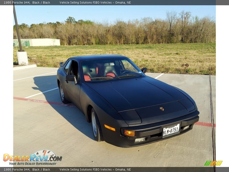 1986 Porsche 944 Black / Black Photo #11