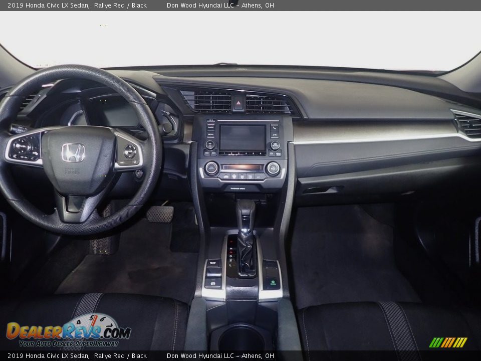 2019 Honda Civic LX Sedan Rallye Red / Black Photo #25