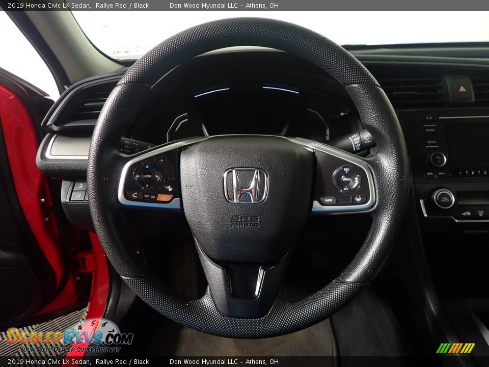 2019 Honda Civic LX Sedan Rallye Red / Black Photo #27