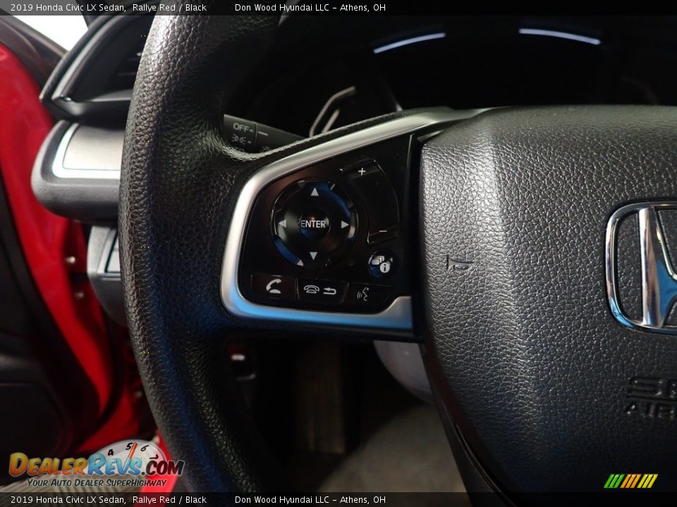 2019 Honda Civic LX Sedan Rallye Red / Black Photo #29