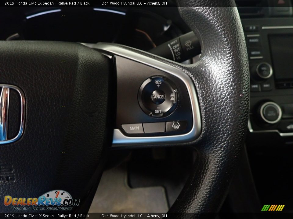 2019 Honda Civic LX Sedan Rallye Red / Black Photo #30