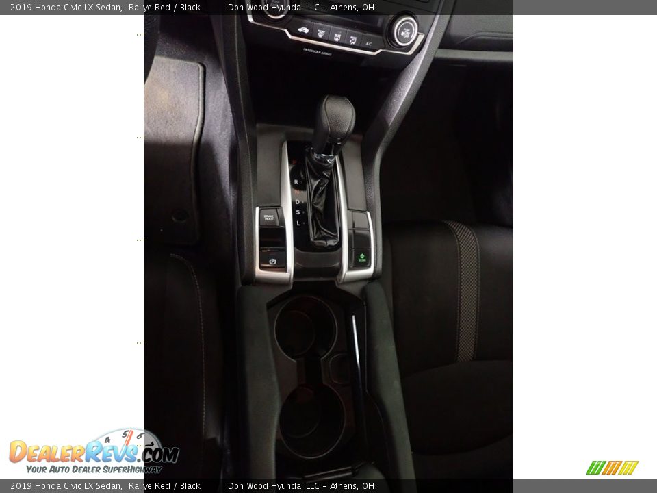 2019 Honda Civic LX Sedan Rallye Red / Black Photo #32