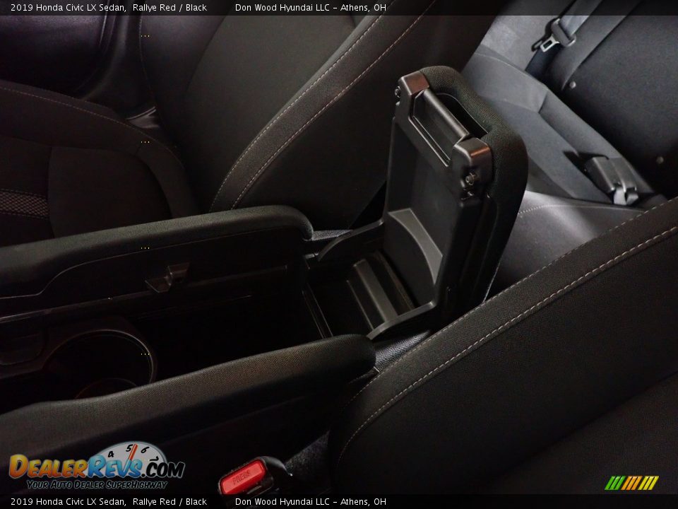 2019 Honda Civic LX Sedan Rallye Red / Black Photo #33