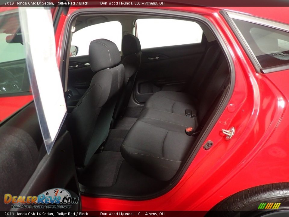 2019 Honda Civic LX Sedan Rallye Red / Black Photo #35