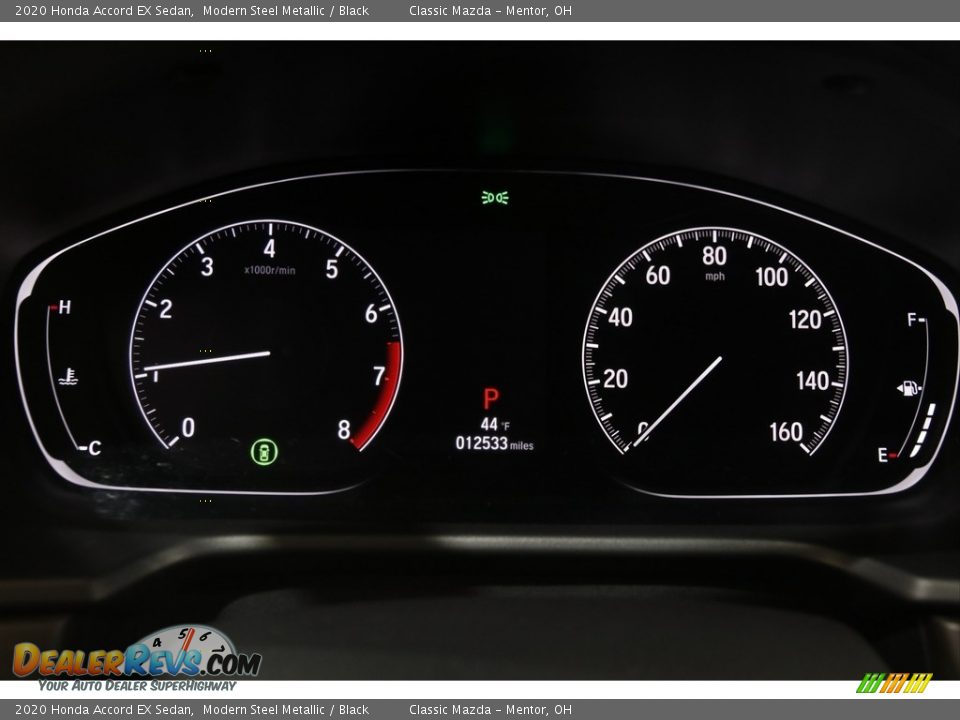 2020 Honda Accord EX Sedan Modern Steel Metallic / Black Photo #8