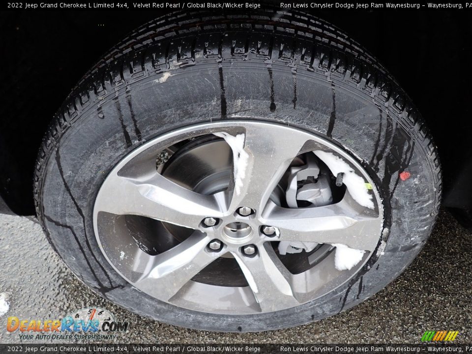 2022 Jeep Grand Cherokee L Limited 4x4 Velvet Red Pearl / Global Black/Wicker Beige Photo #10