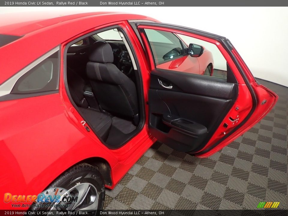 2019 Honda Civic LX Sedan Rallye Red / Black Photo #36