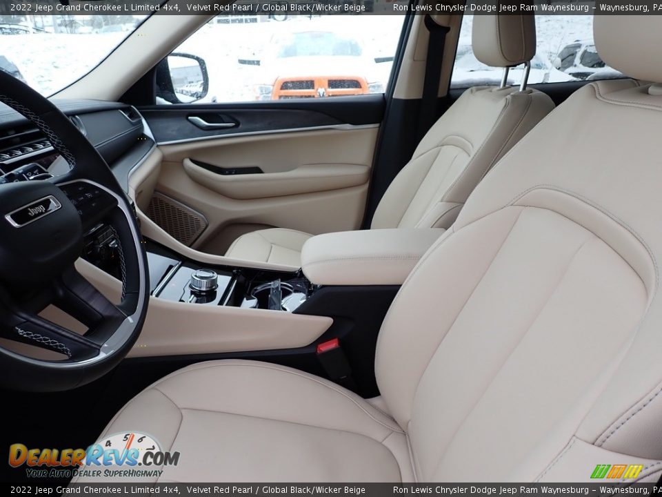 2022 Jeep Grand Cherokee L Limited 4x4 Velvet Red Pearl / Global Black/Wicker Beige Photo #11