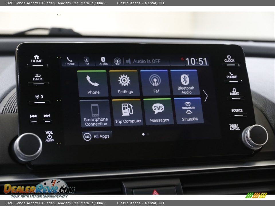 2020 Honda Accord EX Sedan Modern Steel Metallic / Black Photo #10