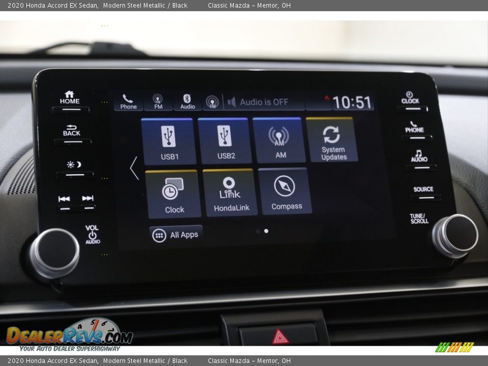 2020 Honda Accord EX Sedan Modern Steel Metallic / Black Photo #11