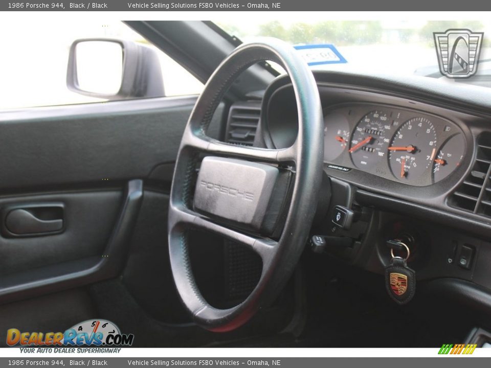 1986 Porsche 944 Black / Black Photo #24