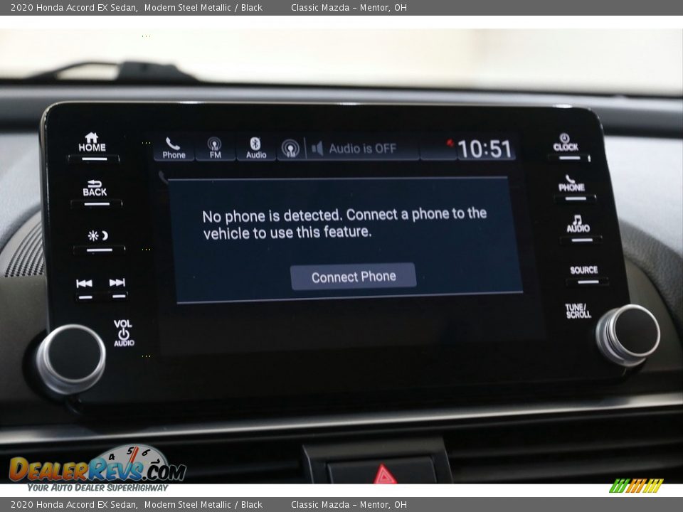 2020 Honda Accord EX Sedan Modern Steel Metallic / Black Photo #12