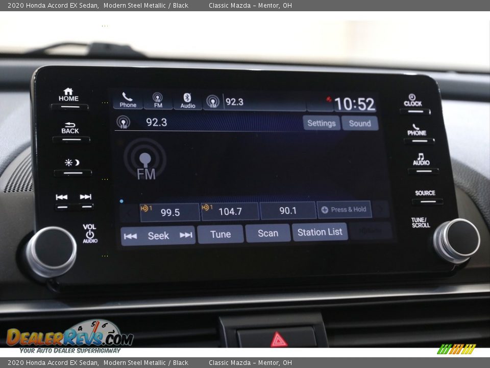 2020 Honda Accord EX Sedan Modern Steel Metallic / Black Photo #13