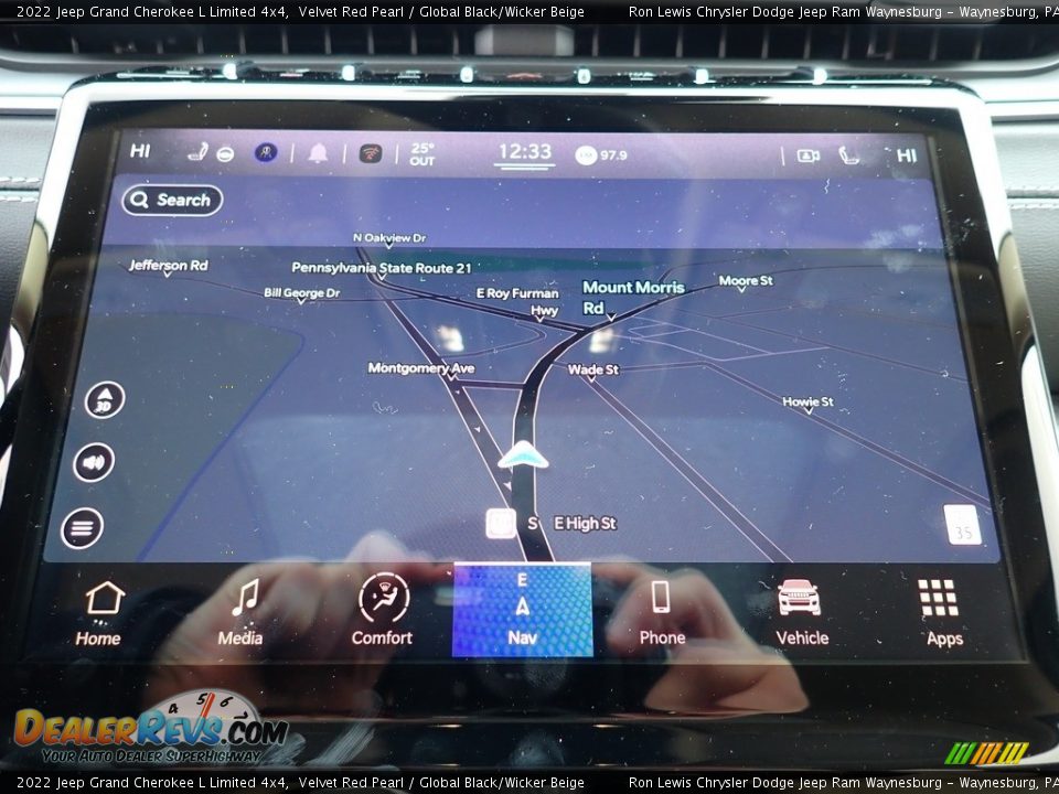 2022 Jeep Grand Cherokee L Limited 4x4 Velvet Red Pearl / Global Black/Wicker Beige Photo #18