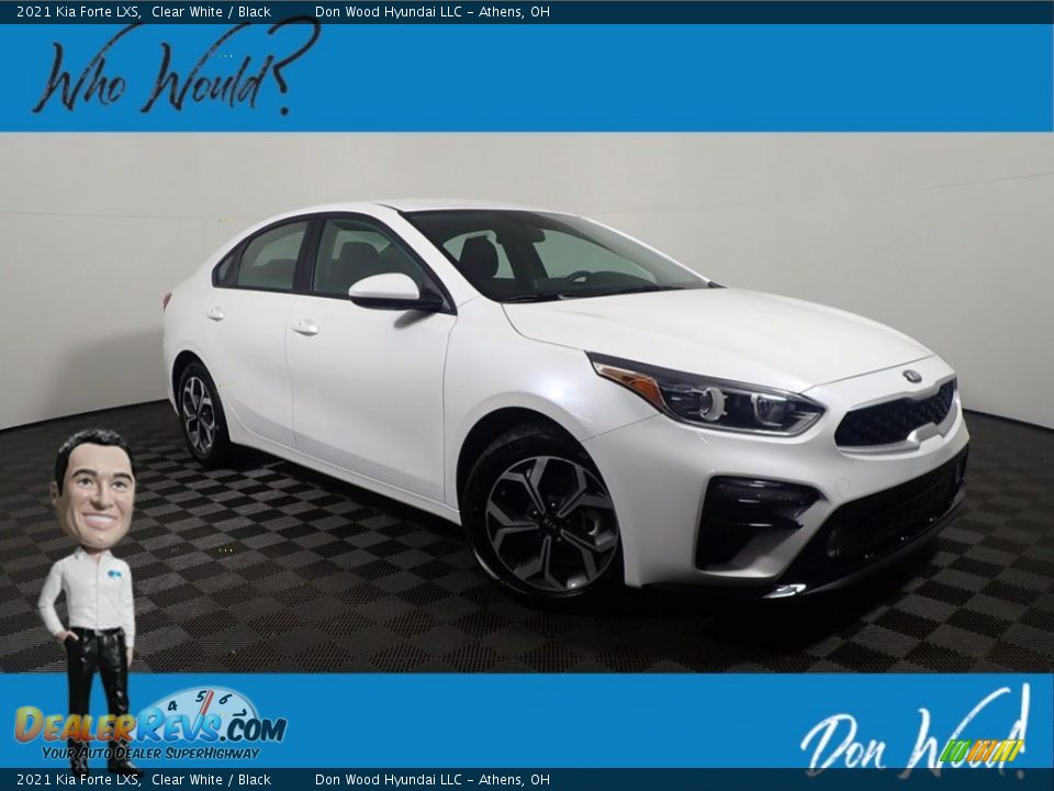 2021 Kia Forte LXS Clear White / Black Photo #1