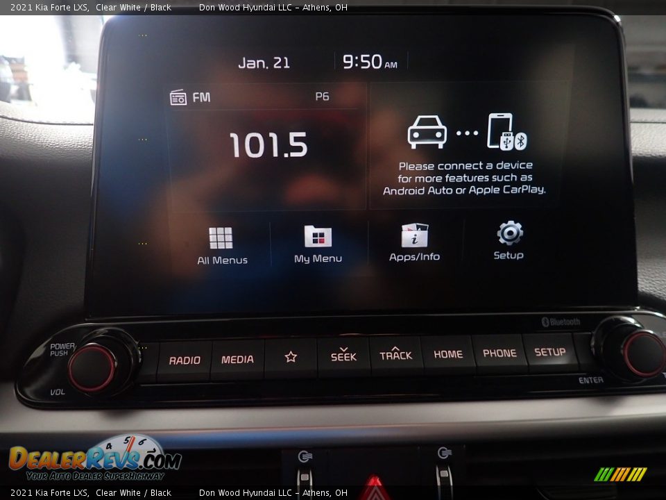 2021 Kia Forte LXS Clear White / Black Photo #22