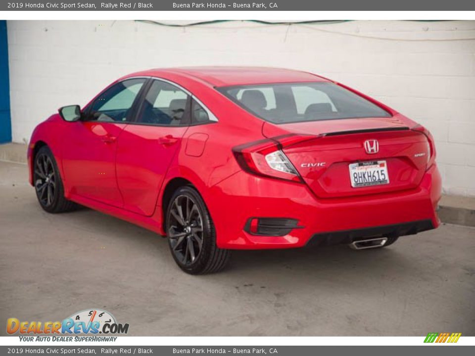 2019 Honda Civic Sport Sedan Rallye Red / Black Photo #2