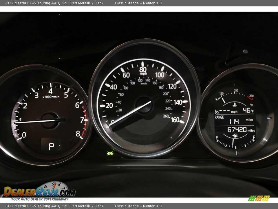 2017 Mazda CX-5 Touring AWD Soul Red Metallic / Black Photo #8
