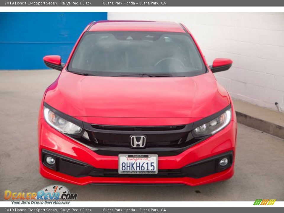 2019 Honda Civic Sport Sedan Rallye Red / Black Photo #7