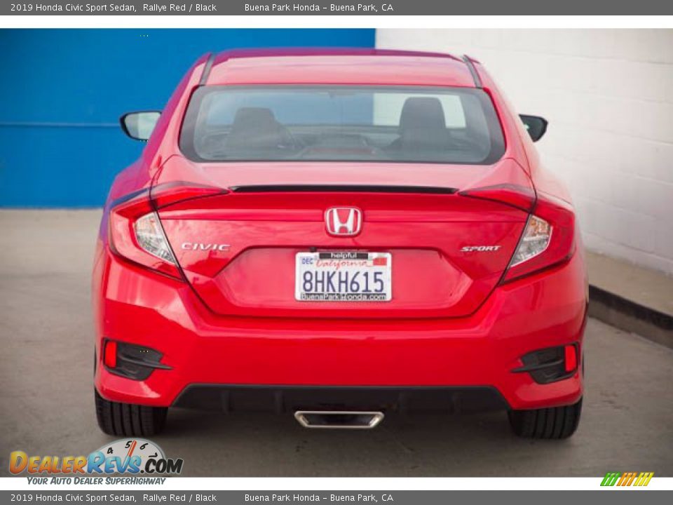 2019 Honda Civic Sport Sedan Rallye Red / Black Photo #9