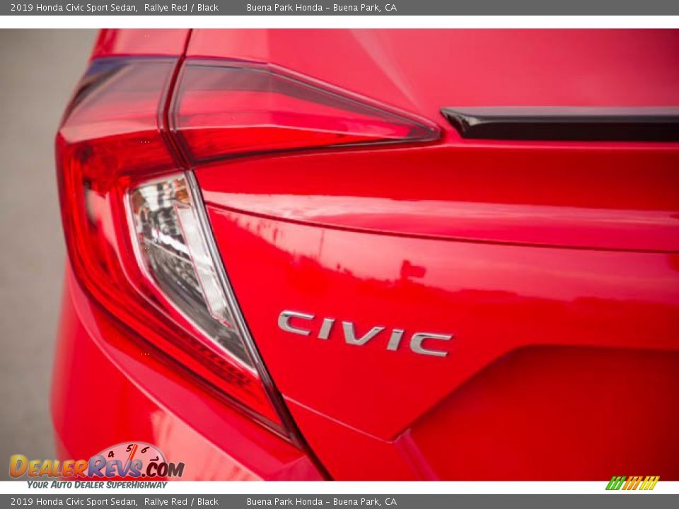 2019 Honda Civic Sport Sedan Rallye Red / Black Photo #10