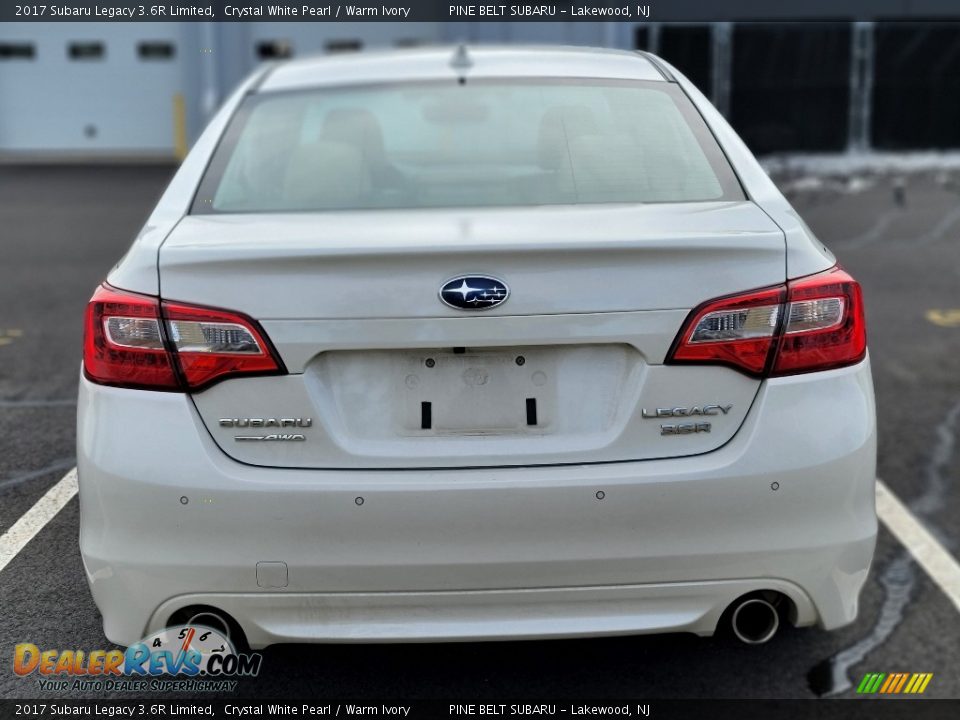 2017 Subaru Legacy 3.6R Limited Crystal White Pearl / Warm Ivory Photo #4