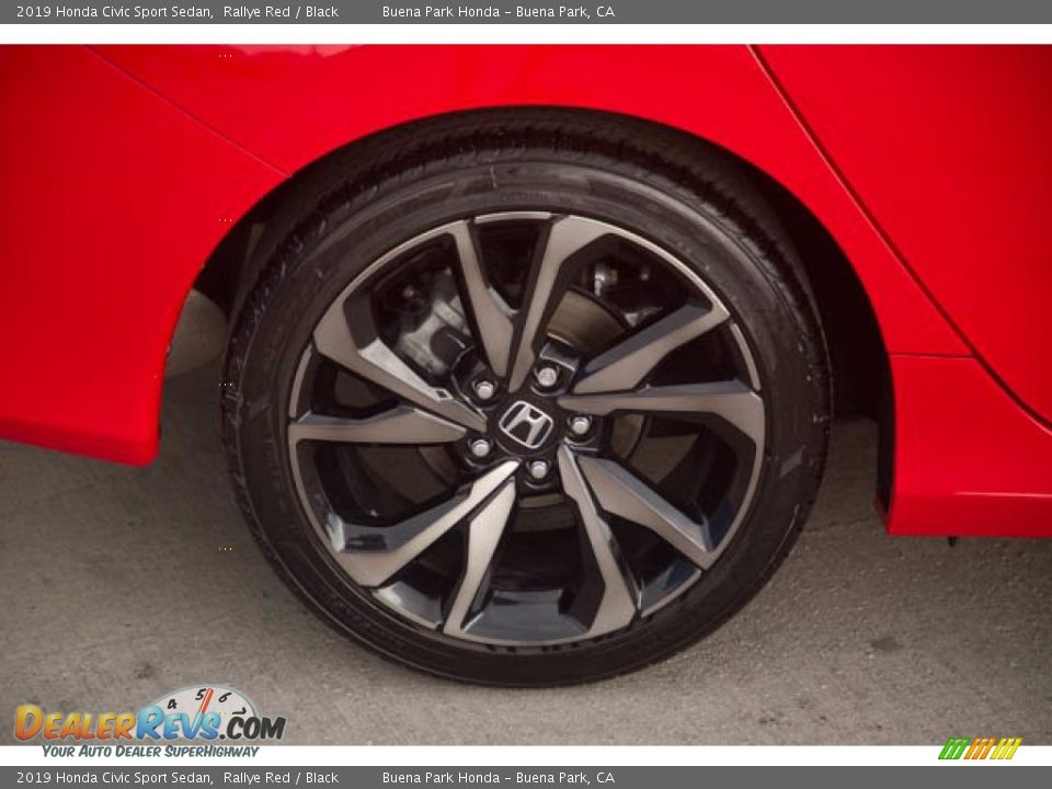 2019 Honda Civic Sport Sedan Rallye Red / Black Photo #34