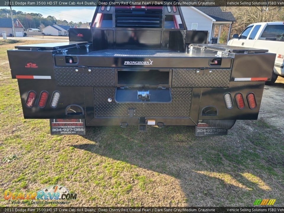 2011 Dodge Ram 3500 HD ST Crew Cab 4x4 Dually Deep Cherry Red Crystal Pearl / Dark Slate Gray/Medium Graystone Photo #12