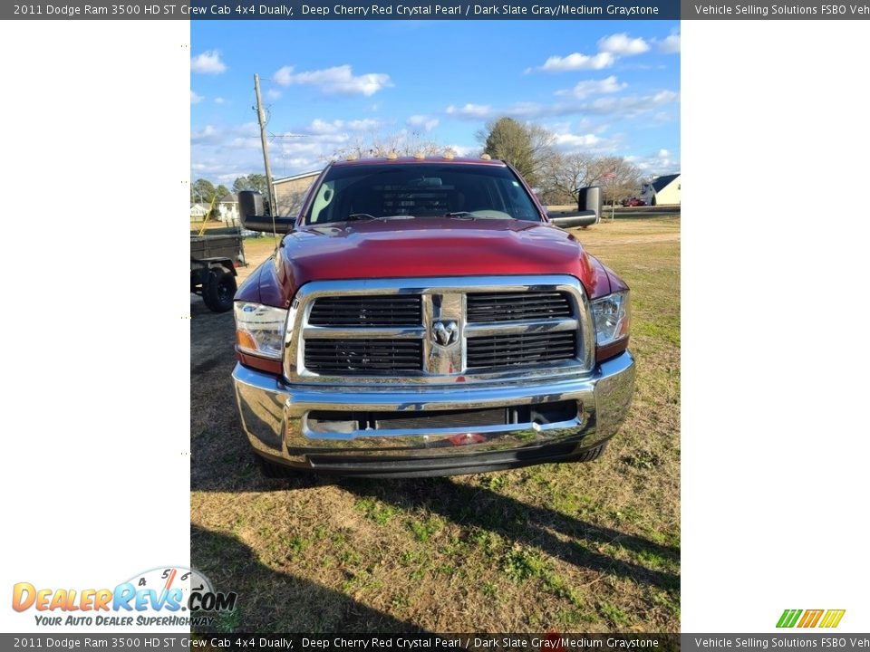 2011 Dodge Ram 3500 HD ST Crew Cab 4x4 Dually Deep Cherry Red Crystal Pearl / Dark Slate Gray/Medium Graystone Photo #19