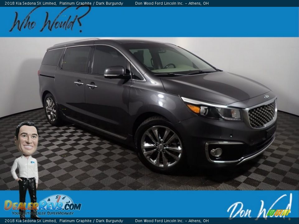 2018 Kia Sedona SX Limited Platinum Graphite / Dark Burgundy Photo #1