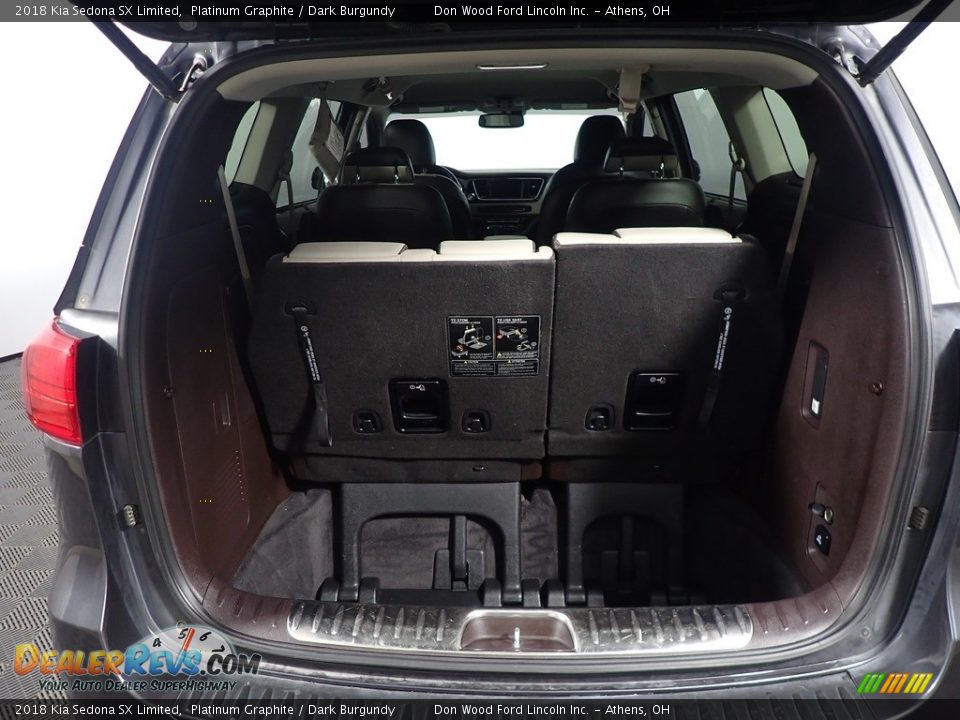 2018 Kia Sedona SX Limited Platinum Graphite / Dark Burgundy Photo #18