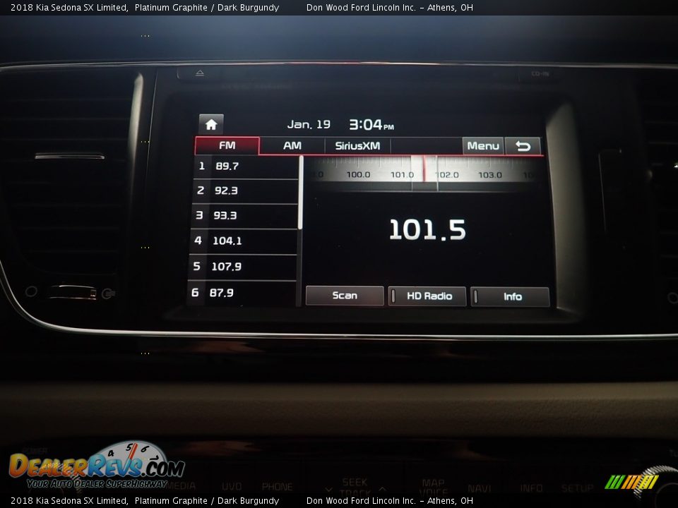 2018 Kia Sedona SX Limited Platinum Graphite / Dark Burgundy Photo #29