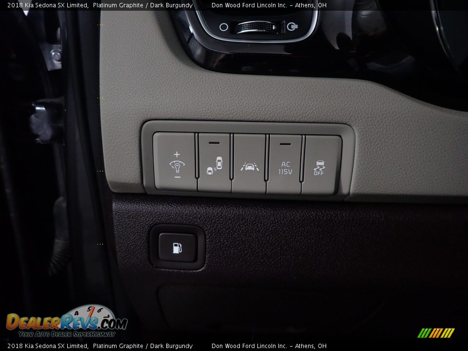 2018 Kia Sedona SX Limited Platinum Graphite / Dark Burgundy Photo #34